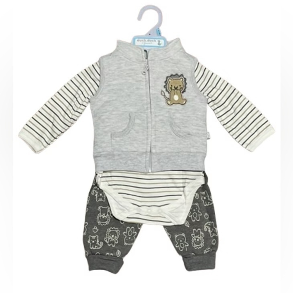 Duck Duck Baby Lion 3pcs Outfit Set 🆕